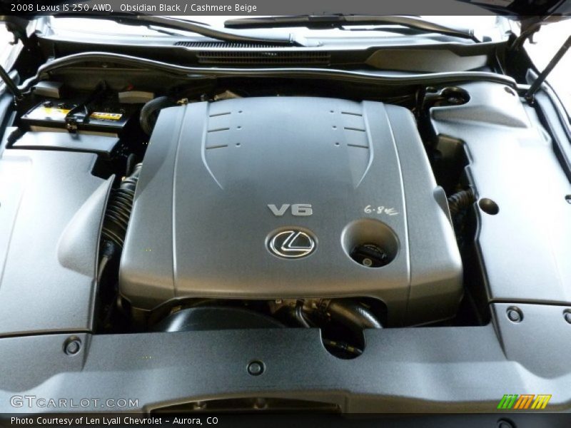 Obsidian Black / Cashmere Beige 2008 Lexus IS 250 AWD