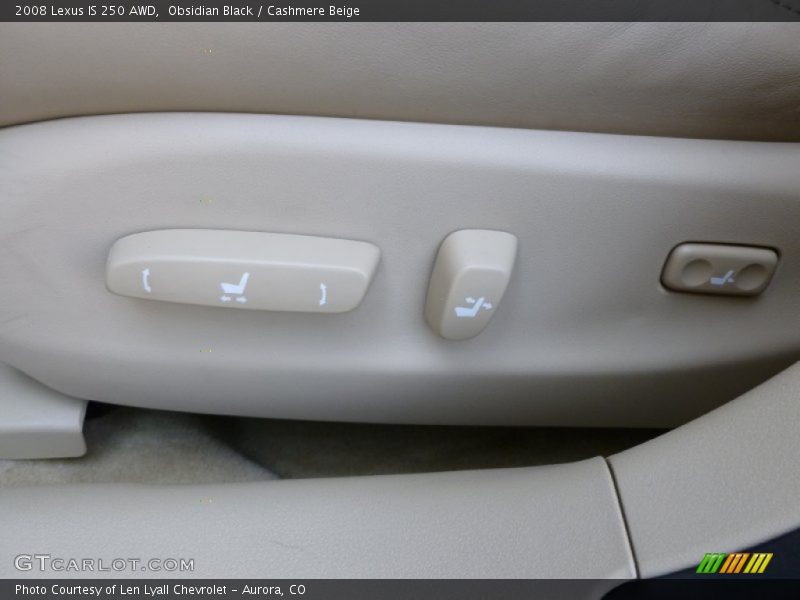 Obsidian Black / Cashmere Beige 2008 Lexus IS 250 AWD