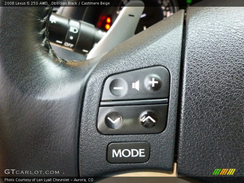 Obsidian Black / Cashmere Beige 2008 Lexus IS 250 AWD