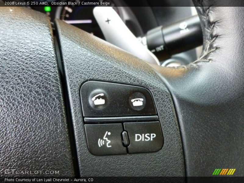 Obsidian Black / Cashmere Beige 2008 Lexus IS 250 AWD