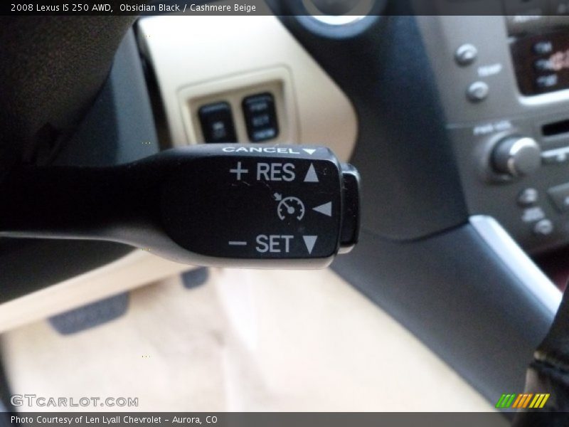Obsidian Black / Cashmere Beige 2008 Lexus IS 250 AWD