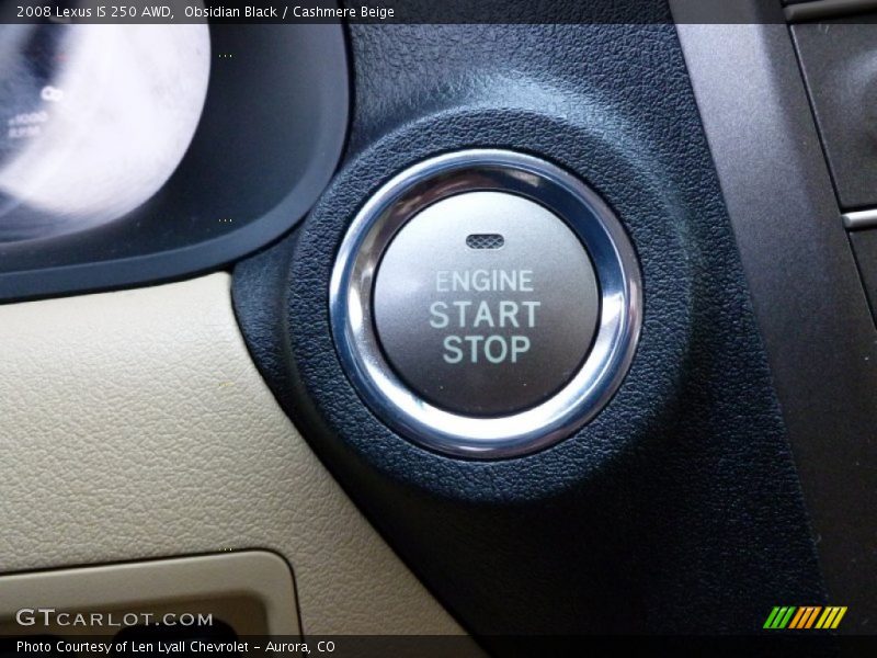 Obsidian Black / Cashmere Beige 2008 Lexus IS 250 AWD