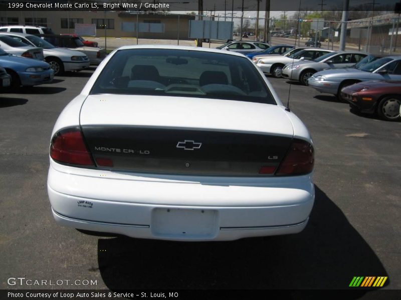 Bright White / Graphite 1999 Chevrolet Monte Carlo LS