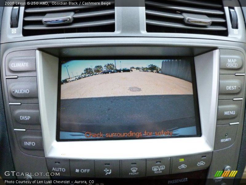 Obsidian Black / Cashmere Beige 2008 Lexus IS 250 AWD