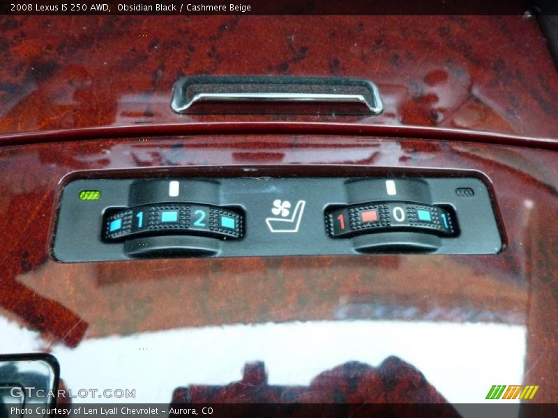 Obsidian Black / Cashmere Beige 2008 Lexus IS 250 AWD