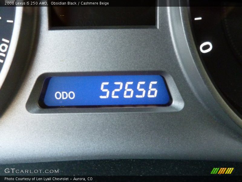 Obsidian Black / Cashmere Beige 2008 Lexus IS 250 AWD