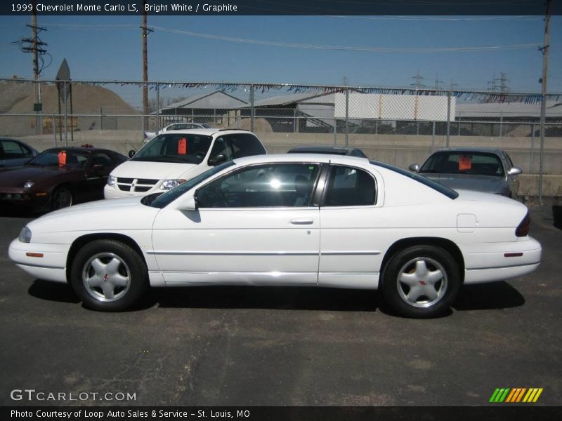 Bright White / Graphite 1999 Chevrolet Monte Carlo LS