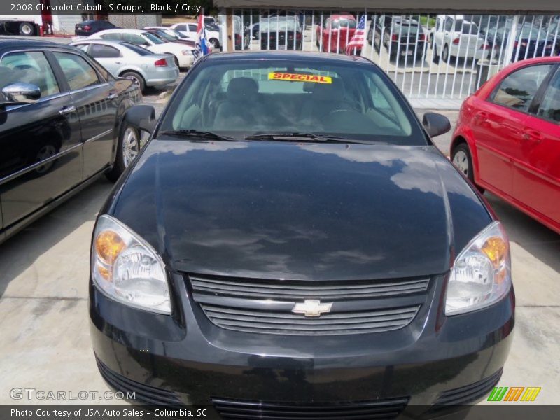 Black / Gray 2008 Chevrolet Cobalt LS Coupe