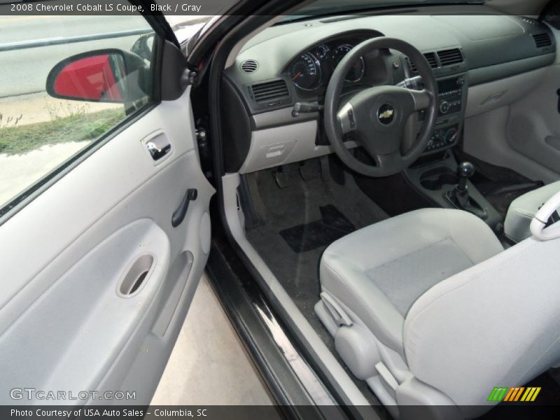 Black / Gray 2008 Chevrolet Cobalt LS Coupe