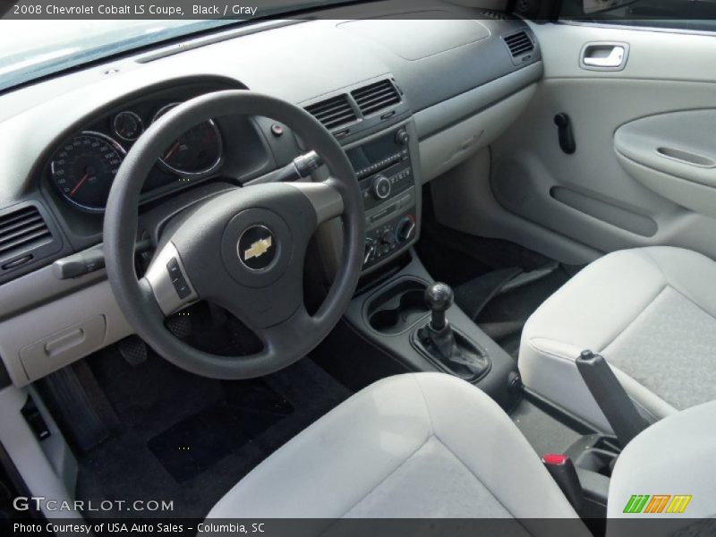 Black / Gray 2008 Chevrolet Cobalt LS Coupe