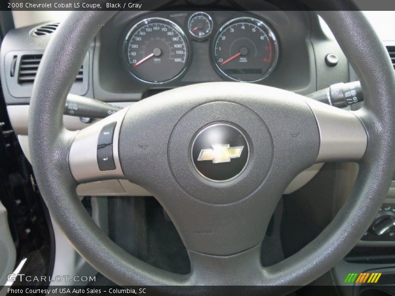 Black / Gray 2008 Chevrolet Cobalt LS Coupe