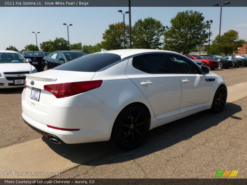 Snow White Pearl / Beige 2011 Kia Optima LX
