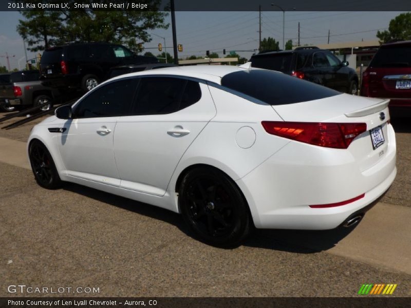 Snow White Pearl / Beige 2011 Kia Optima LX