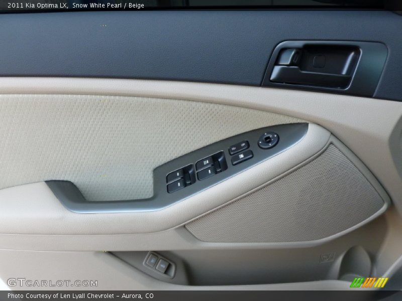 Snow White Pearl / Beige 2011 Kia Optima LX