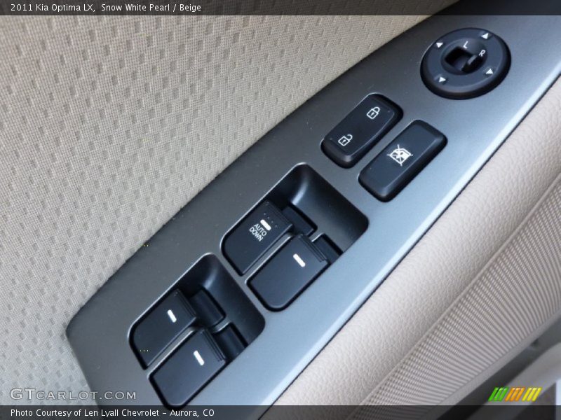 Snow White Pearl / Beige 2011 Kia Optima LX