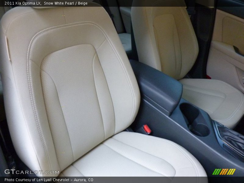 Snow White Pearl / Beige 2011 Kia Optima LX