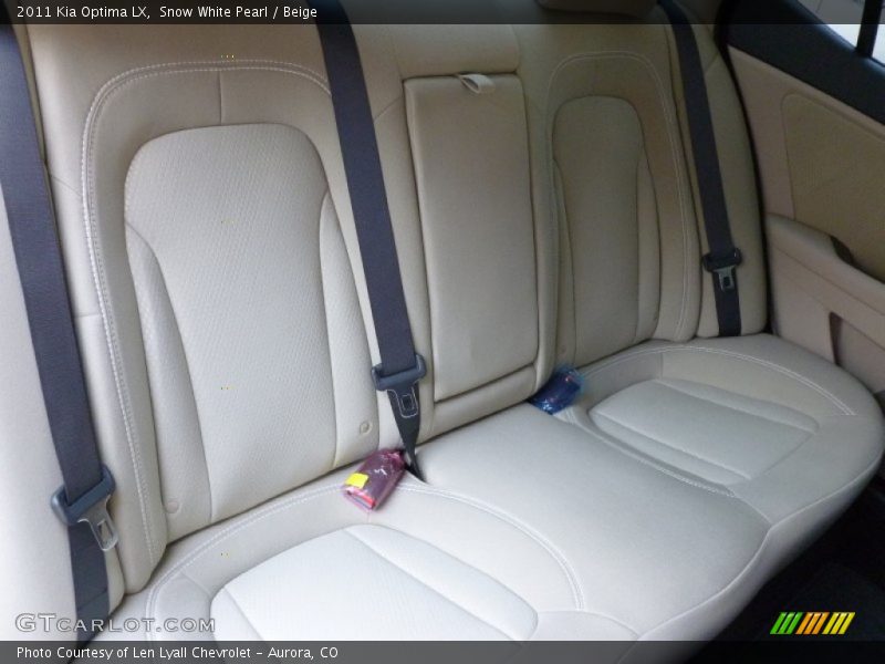 Snow White Pearl / Beige 2011 Kia Optima LX