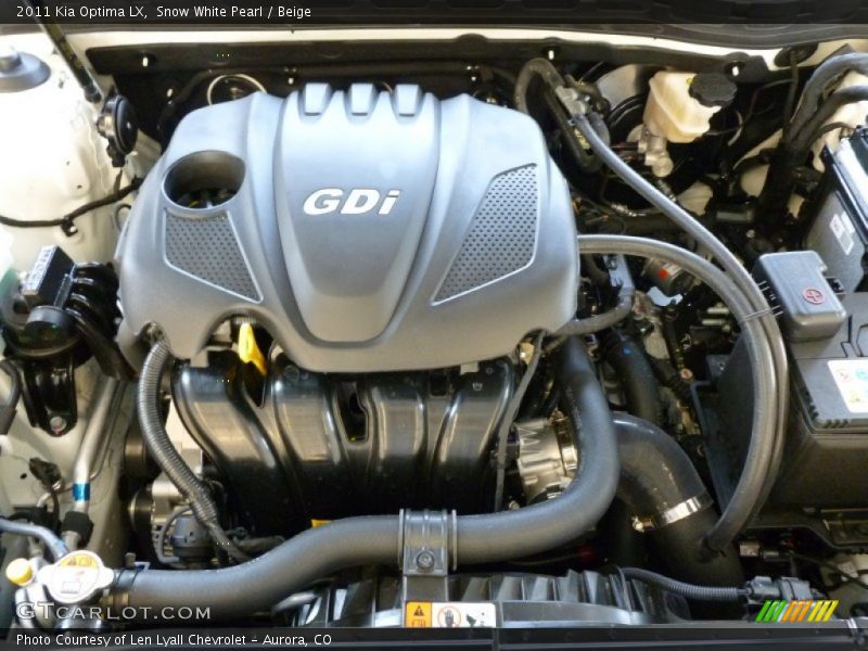 Snow White Pearl / Beige 2011 Kia Optima LX