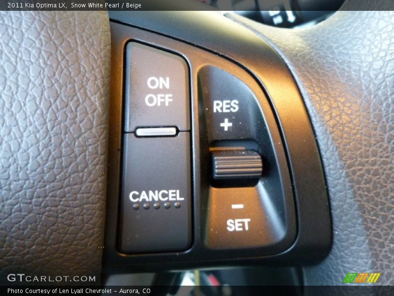 Snow White Pearl / Beige 2011 Kia Optima LX