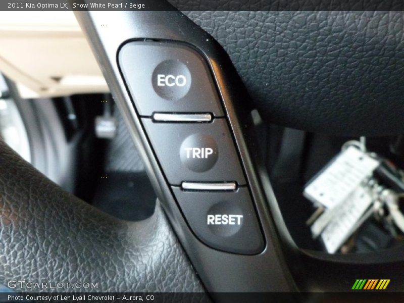 Snow White Pearl / Beige 2011 Kia Optima LX