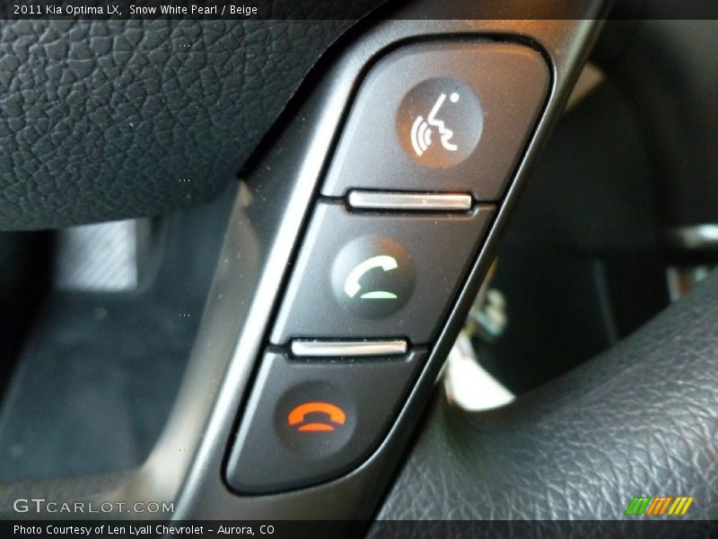 Snow White Pearl / Beige 2011 Kia Optima LX