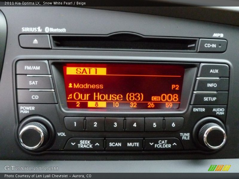Snow White Pearl / Beige 2011 Kia Optima LX