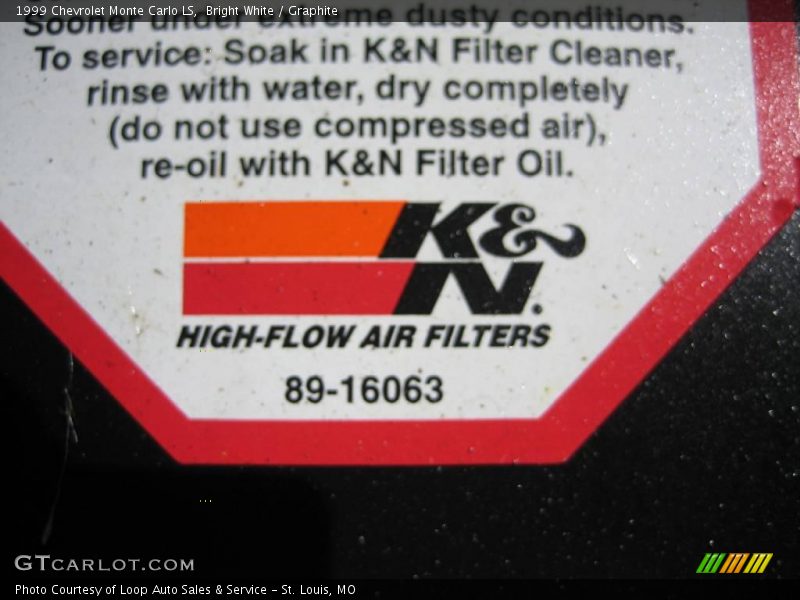 Bright White / Graphite 1999 Chevrolet Monte Carlo LS