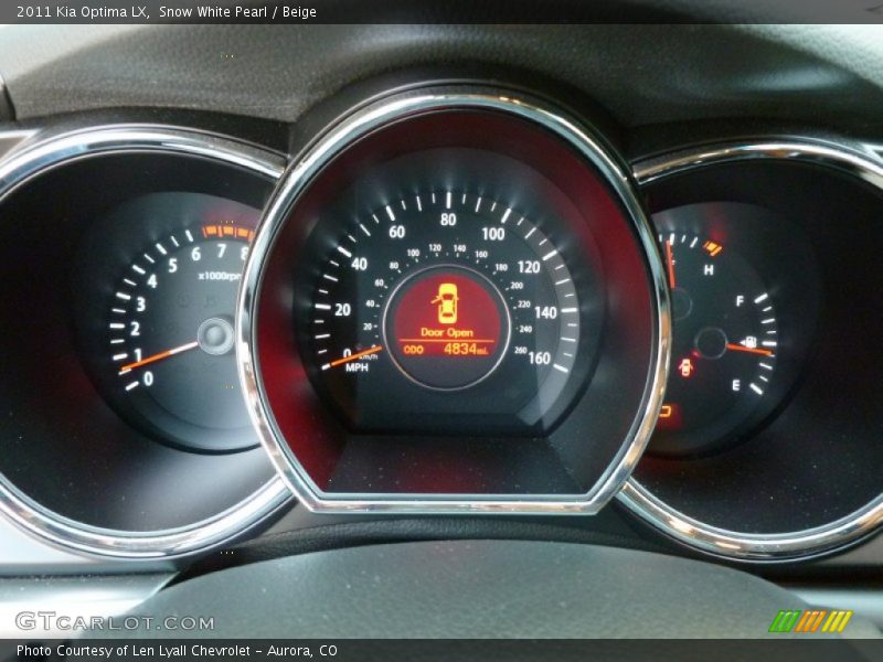 Snow White Pearl / Beige 2011 Kia Optima LX