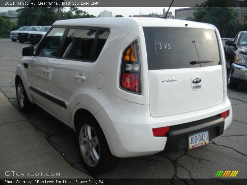 Clear White / Black Soul Logo Cloth 2011 Kia Soul +