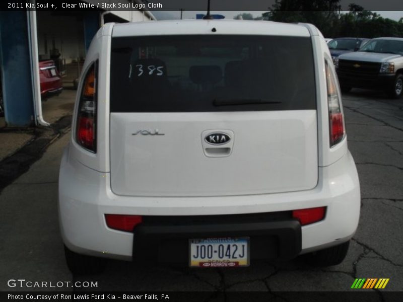 Clear White / Black Soul Logo Cloth 2011 Kia Soul +