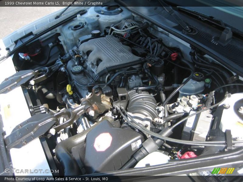 Bright White / Graphite 1999 Chevrolet Monte Carlo LS