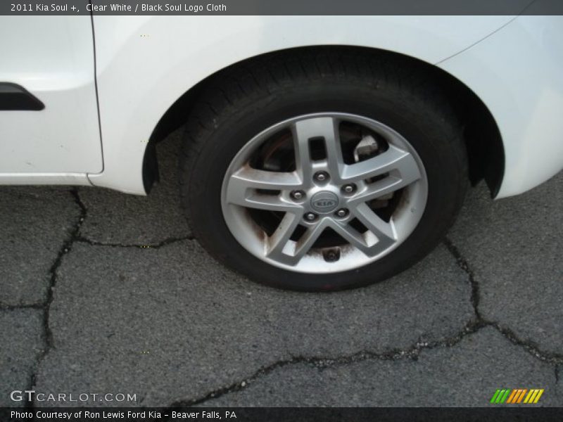 Clear White / Black Soul Logo Cloth 2011 Kia Soul +