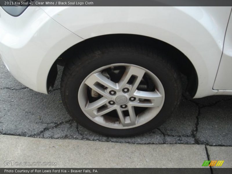 Clear White / Black Soul Logo Cloth 2011 Kia Soul +