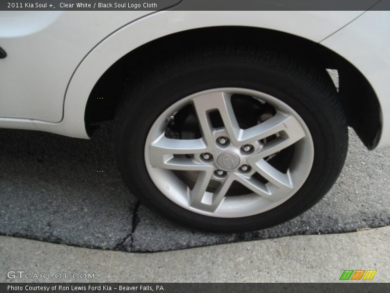 Clear White / Black Soul Logo Cloth 2011 Kia Soul +