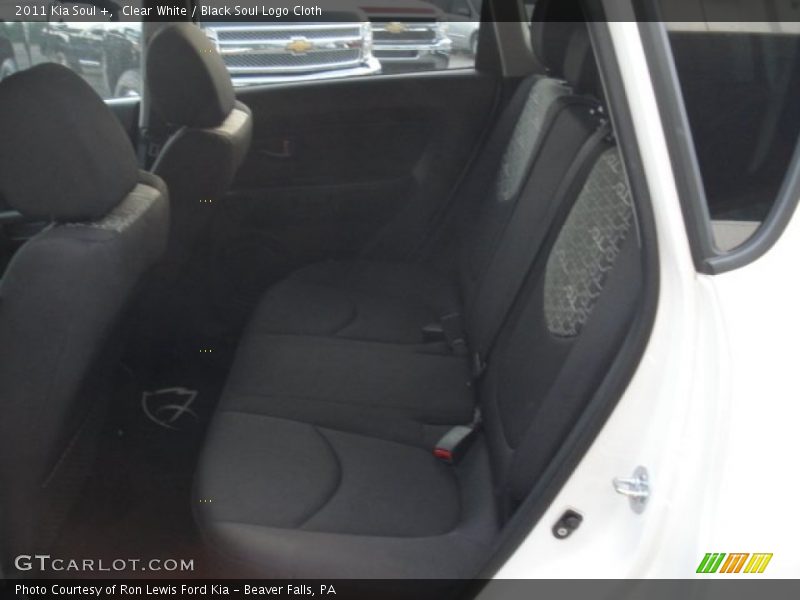 Clear White / Black Soul Logo Cloth 2011 Kia Soul +