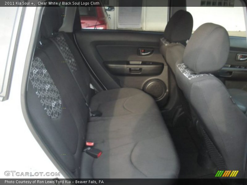 Clear White / Black Soul Logo Cloth 2011 Kia Soul +