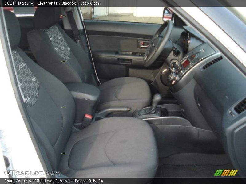 Clear White / Black Soul Logo Cloth 2011 Kia Soul +