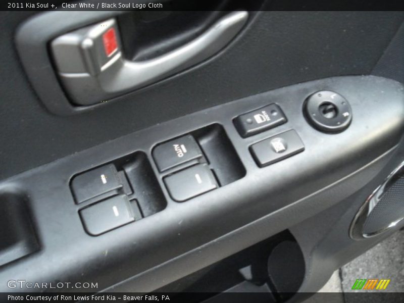 Clear White / Black Soul Logo Cloth 2011 Kia Soul +