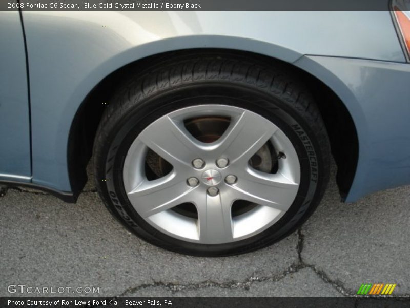 Blue Gold Crystal Metallic / Ebony Black 2008 Pontiac G6 Sedan