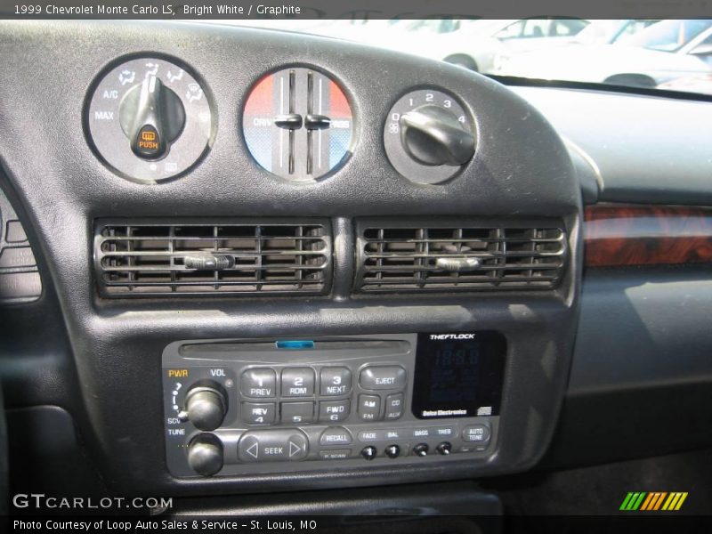 Bright White / Graphite 1999 Chevrolet Monte Carlo LS