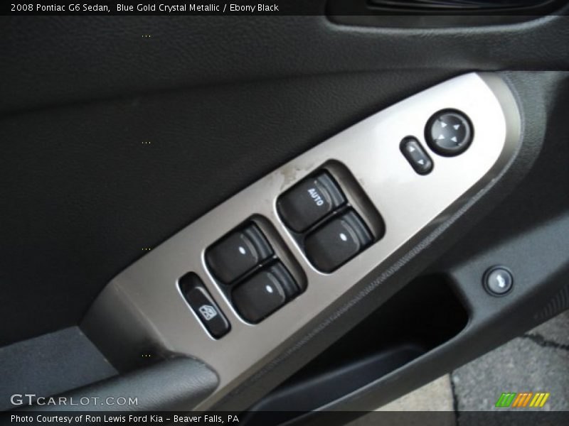 Blue Gold Crystal Metallic / Ebony Black 2008 Pontiac G6 Sedan