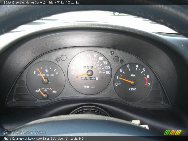 Bright White / Graphite 1999 Chevrolet Monte Carlo LS