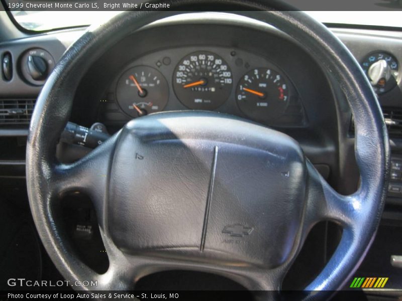 Bright White / Graphite 1999 Chevrolet Monte Carlo LS