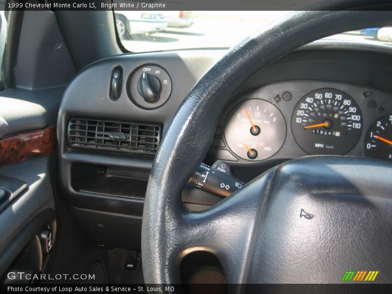 Bright White / Graphite 1999 Chevrolet Monte Carlo LS