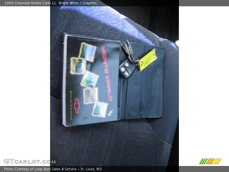 Bright White / Graphite 1999 Chevrolet Monte Carlo LS