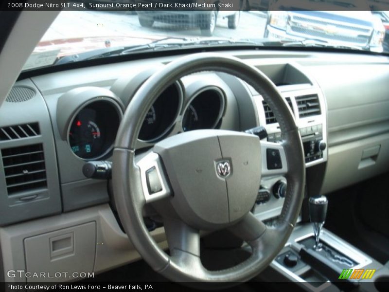 Sunburst Orange Pearl / Dark Khaki/Medium Khaki 2008 Dodge Nitro SLT 4x4