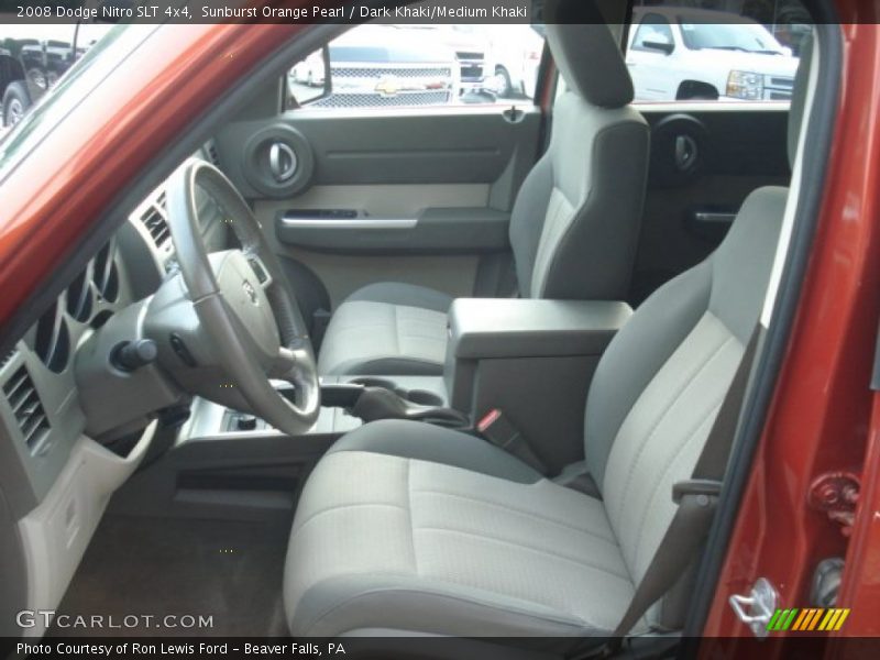 Sunburst Orange Pearl / Dark Khaki/Medium Khaki 2008 Dodge Nitro SLT 4x4