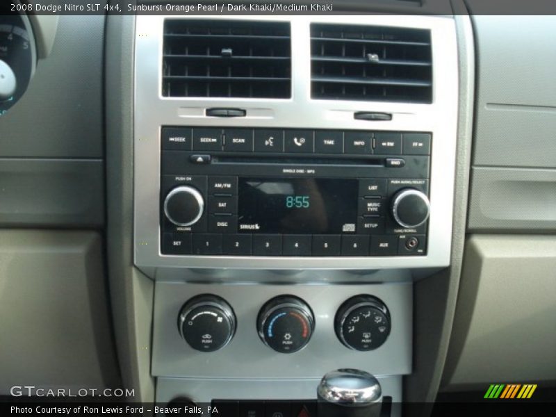 Sunburst Orange Pearl / Dark Khaki/Medium Khaki 2008 Dodge Nitro SLT 4x4