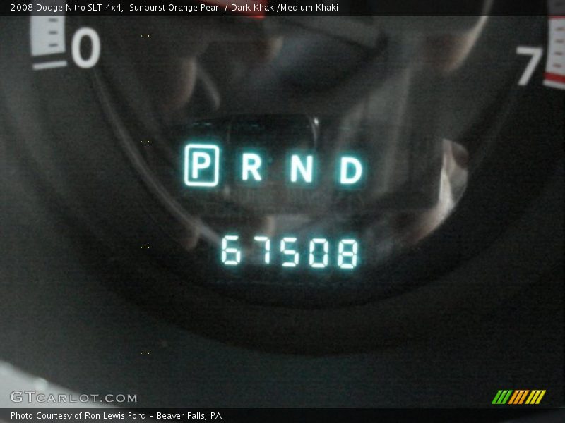 Sunburst Orange Pearl / Dark Khaki/Medium Khaki 2008 Dodge Nitro SLT 4x4