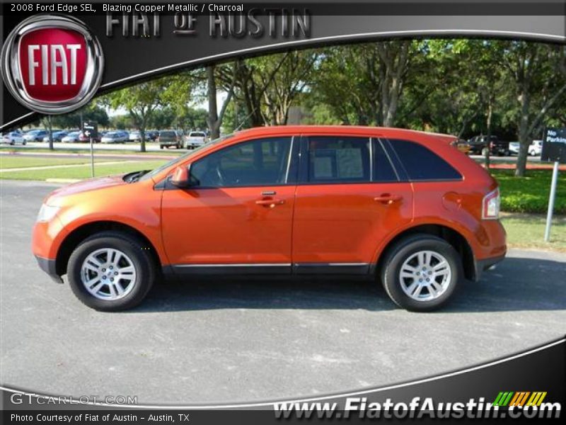 Blazing Copper Metallic / Charcoal 2008 Ford Edge SEL